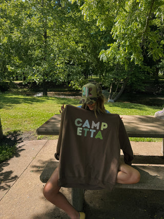 ETTA OG | camp etta sweatshirt - brown