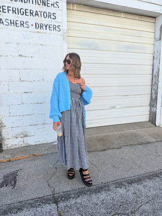chickadee gingham dress