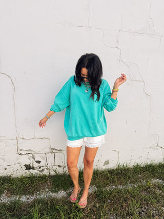 movement mock neck - green
