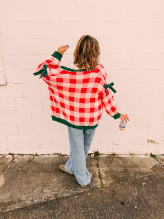 christmas wrapping cardigan