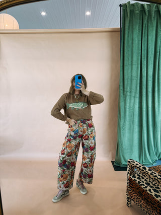 queen mary floral pants