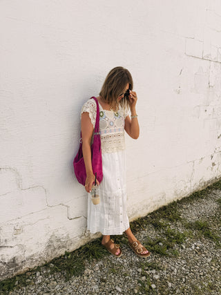 madeline lace maxi skirt