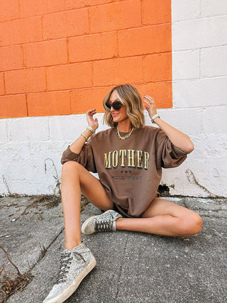 ETTA OG | mother like the wild west sweatshirt - brown
