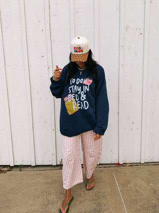 ETTA OG | stay in bed sweatshirt - navy