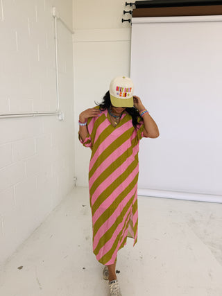 sour kiwi maxi dress