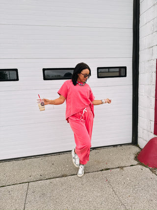 party of two piece set - coral