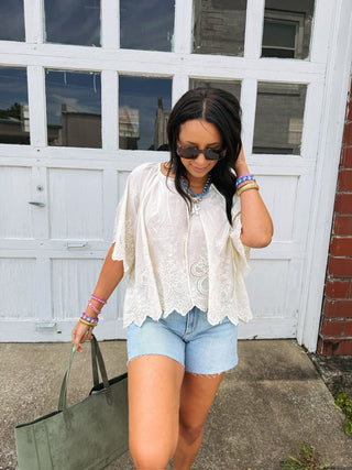 enchanted eyelet top
