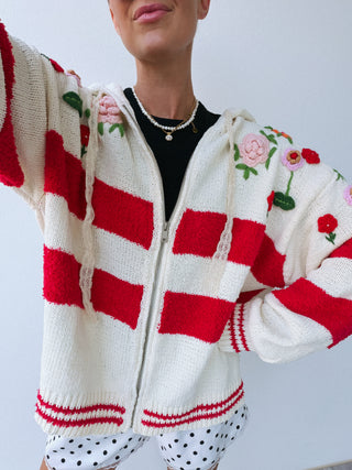 POL | ruby floral cardigan