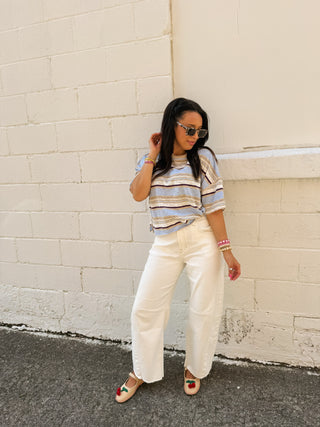 ocean breeze stripe tee