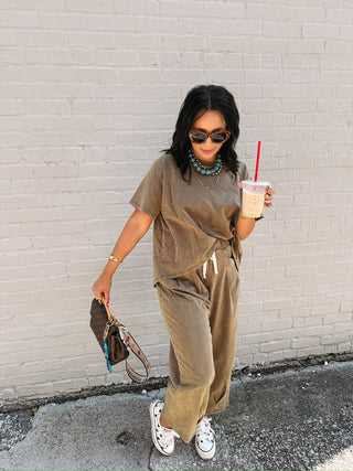 party of two piece set - brown