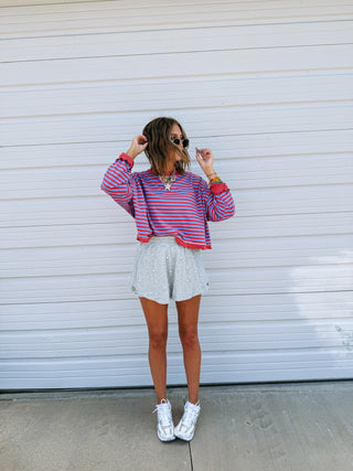 blue jay striped top