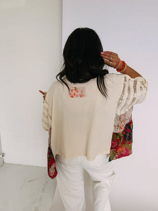spanish moss floral top