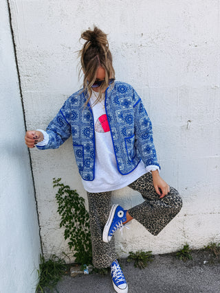 blue bandana jacket