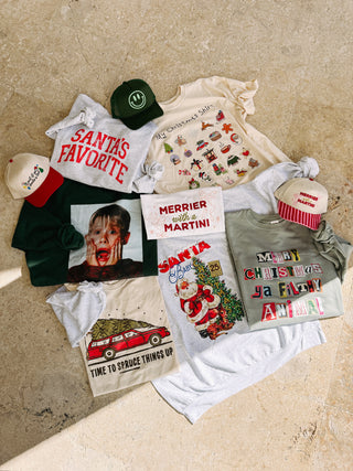 ETTA OG | merrier with a martini graphic tee - white