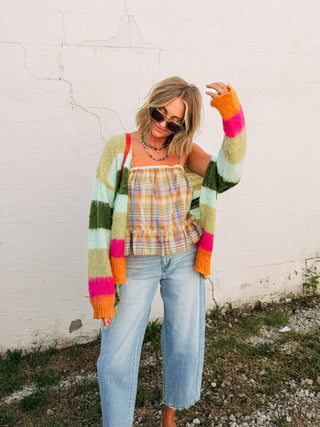 pixie dust stripe cardigan