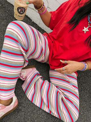 rosewater stripe comfy pants