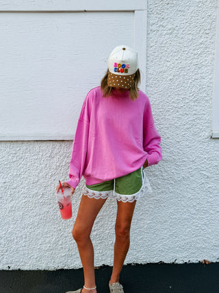 movement mock neck - magenta
