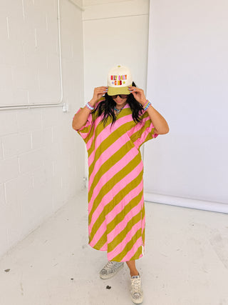 sour kiwi maxi dress