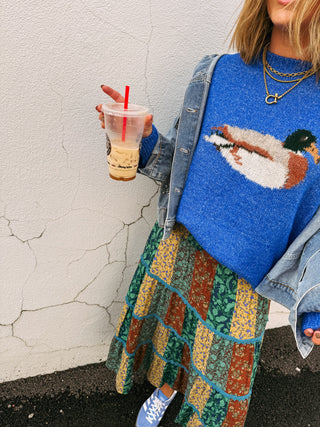 swimming duck sweater