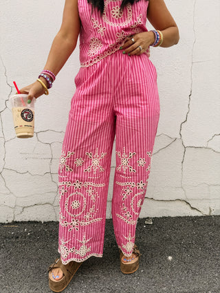 sunset cove stripe pants