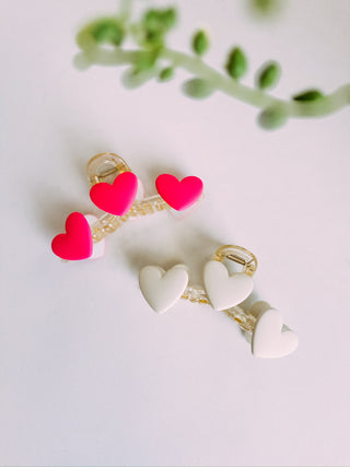 heart of pink hearts claw clip