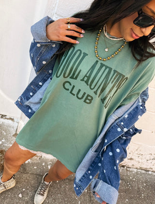 ETTA OG | cool aunts club tee - green / green