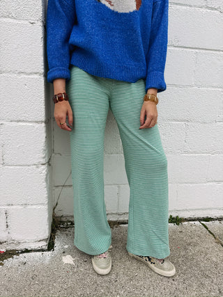 feeling fuzzy lounge pants - green