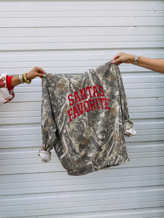 ETTA OG | santa's favorite camo sweatshirt
