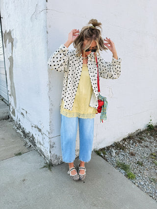 jessie polka dot jacket