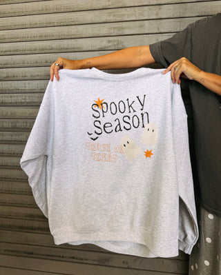 ETTA OG | ghost season sweatshirt - ash