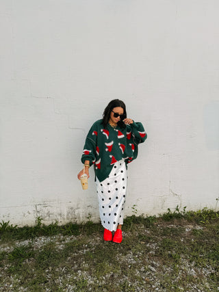santa hat sweater