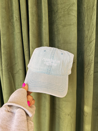 ETTA OG | running on caffeine dad cap - denim