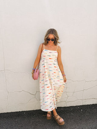 fish in the sea midi dress