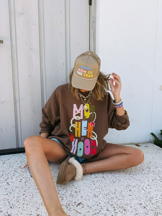 ETTA OG | whimsical motherhood sweatshirt - brown