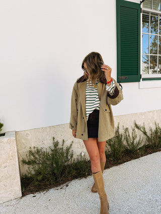 peridot stripe pullover top