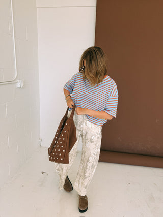 faded camo curve barrel jeans