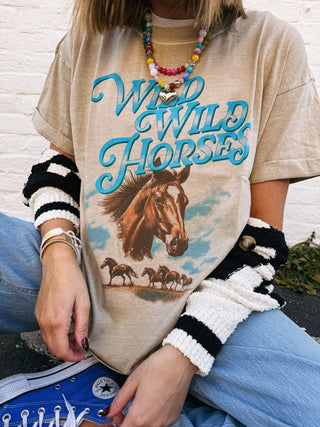 wild horses graphic tee