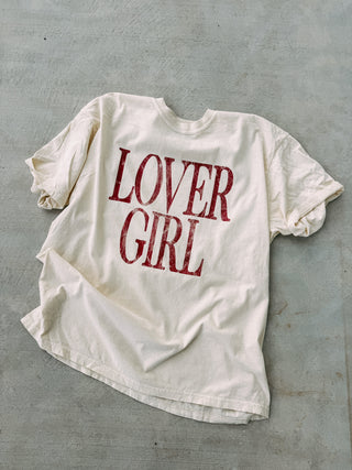 ETTA OG | lover girl graphic tee - ivory / red