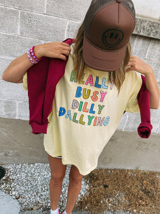 ETTA OG | dilly dallying graphic tee - butter yellow