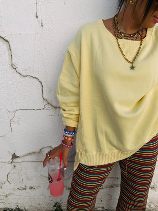 sweet nothing pullover top - yellow
