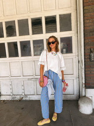 innocent eyelet top