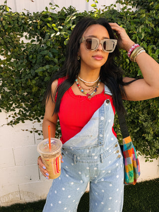 ruby ruffle tank top