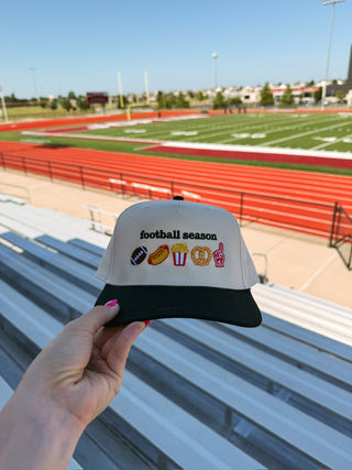 ETTA OG | football season icons trucker hat - cream / black