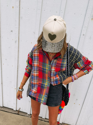 fire away oversized flannel
