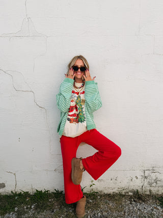 garden stroll stripe zip up jacket