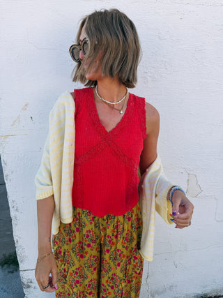 lava lace tank top
