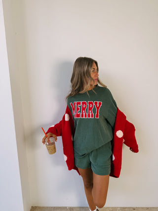 feeling merry two piece set