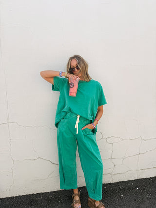 party of two piece set - emerald
