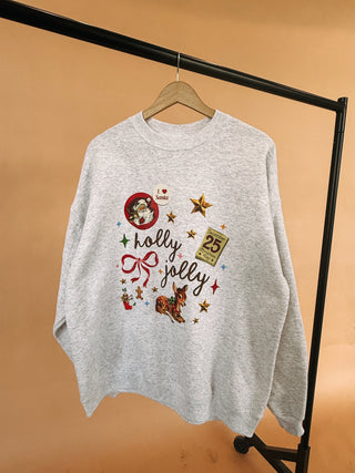 ETTA OG | holly jolly sweatshirt - ash