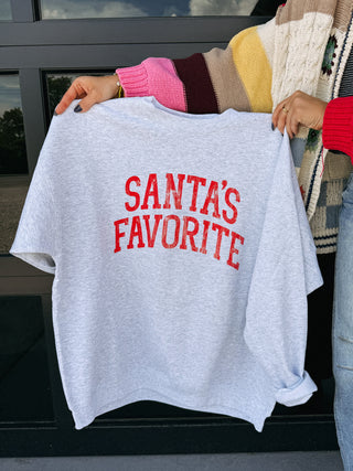 ETTA OG | santa's favorite sweatshirt - ash